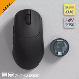 Zaopin ZPW Tri-Mode 8K Gaming Mouse Wireless Bluetooth PAW3395 PAW3950 47g Lightweight  Ergonomic 26000dpi