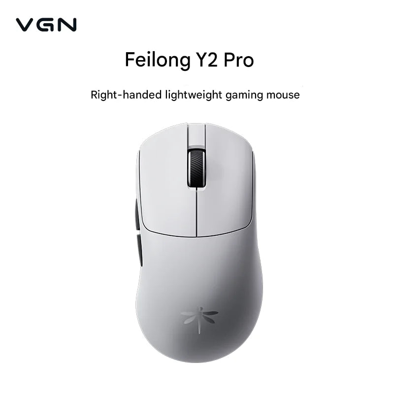 VGN Flying Dragon Y2 Pro Ultra Dual 8K Gaming Mouse Lightweight PAW3950 Bluetooth Tri Mode Ergonomic