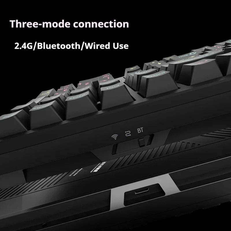 ATK V100 Mechanical Keyboard Semi-Aluminum Alloy Tri-mode
