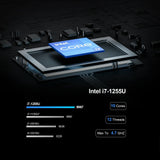 GTBOX  Intel 1235U i7 1255U TK12F Fanless Mini PC Gaming Desktop Computer 3x4K@60GHZ  Support NVME SSD