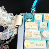 Hatsune Miku Keycap Cartoon Kawaii Resin Keycap Personality Stereo Esc