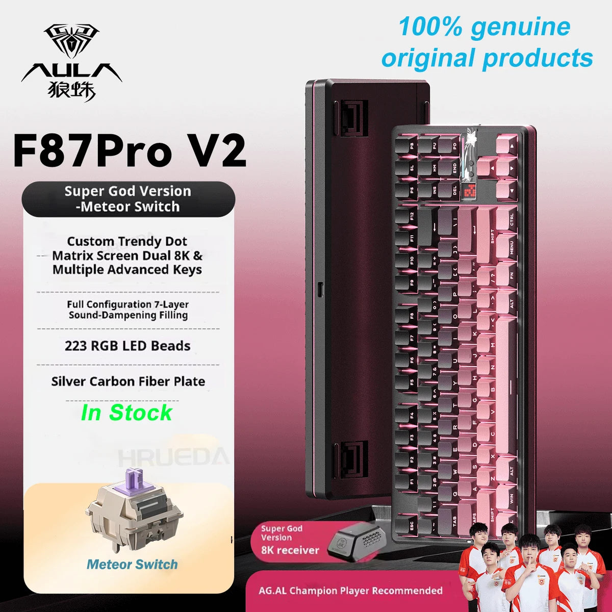 AULA F87 Pro V2 Wireless Mechanical Keyboard