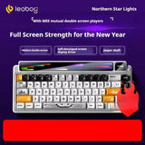 LEOBOG AMG65 Mechanical Keyboard With TFT LED Screen 3mode RGB Hot Swap