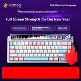 LEOBOG AMG65 Mechanical Keyboard With TFT LED Screen 3mode RGB Hot Swap