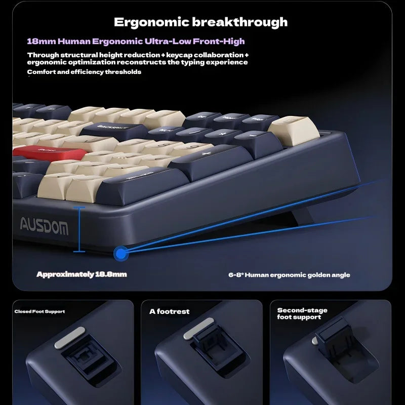 Ausdom H98 Wireless Mechanical Keyboard