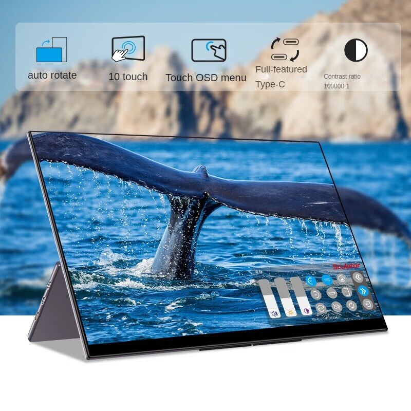 Sculptor OELD Wireless 4K Portable Monitor 15.6inch 100%Adobe RGB for PC Phone Mac Xbox PS5 Switch
