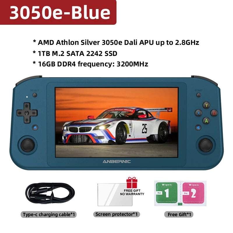 ANBERNIC Win600 PC Handheld Game Console AMD 3020e/3050e 5.94 Inch IPS Screen Windows 10 WiFi5
