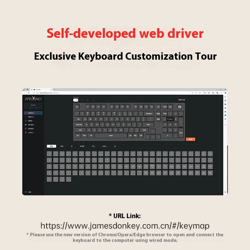 Jamesdonkey  Rs2 4.0 Wireless Mechanical Keyboard