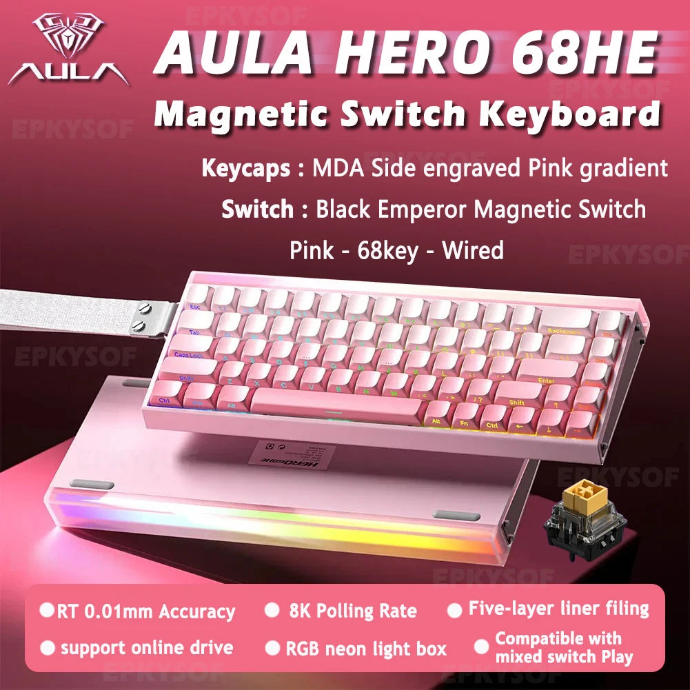 AULA HERO 68HE Magnetic Mechanical Keyboard