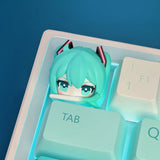 Hatsune Miku Keycap Cartoon Kawaii Resin Keycap Personality Stereo Esc
