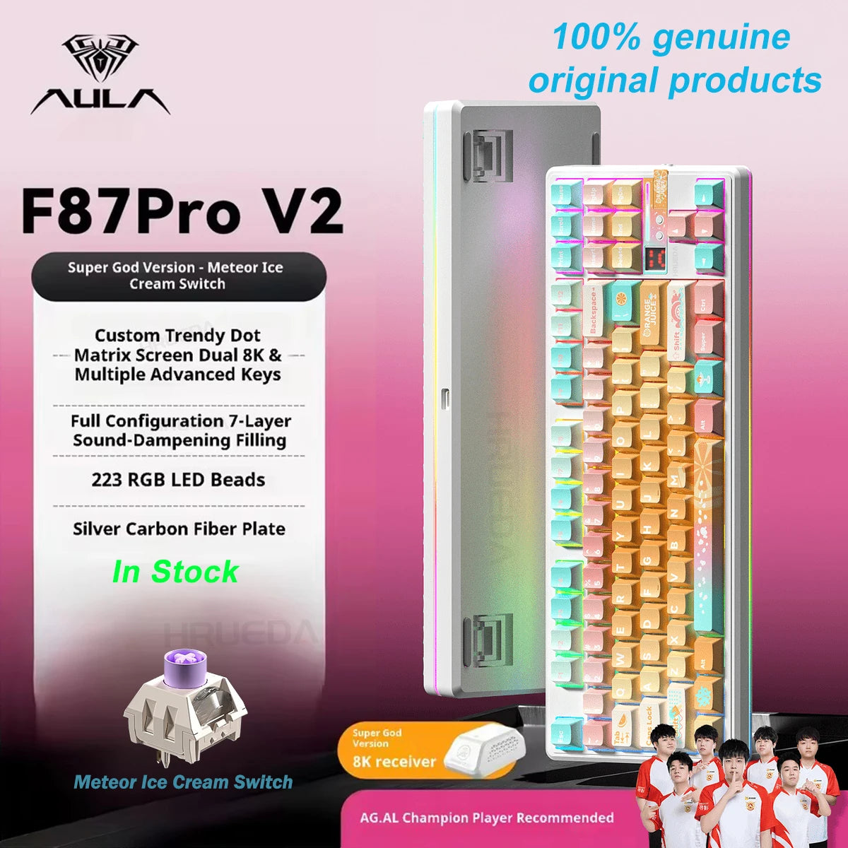 AULA F87 Pro V2 Wireless Mechanical Keyboard