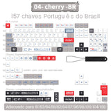Spanisch/Französisch/Deutsch/Japanisch/Koreanisch/Russisch Anime-Tastenkappen, individuell gestaltet, Cherry Profile Keycap ISO-Layout für mechanische Tastatur