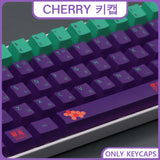 Spanisch/Französisch/Deutsch/Japanisch/Koreanisch/Russisch Anime-Tastenkappen, individuell gestaltet, Cherry Profile Keycap ISO-Layout für mechanische Tastatur