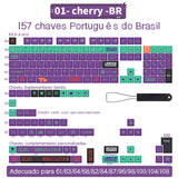 Spanisch/Französisch/Deutsch/Japanisch/Koreanisch/Russisch Anime-Tastenkappen, individuell gestaltet, Cherry Profile Keycap ISO-Layout für mechanische Tastatur