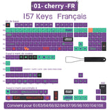 Spanisch/Französisch/Deutsch/Japanisch/Koreanisch/Russisch Anime-Tastenkappen, individuell gestaltet, Cherry Profile Keycap ISO-Layout für mechanische Tastatur