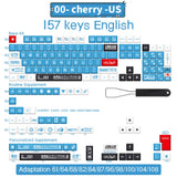 Spanisch/Französisch/Deutsch/Japanisch/Koreanisch/Russisch Anime-Tastenkappen, individuell gestaltet, Cherry Profile Keycap ISO-Layout für mechanische Tastatur