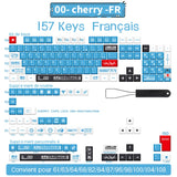 Spanisch/Französisch/Deutsch/Japanisch/Koreanisch/Russisch Anime-Tastenkappen, individuell gestaltet, Cherry Profile Keycap ISO-Layout für mechanische Tastatur