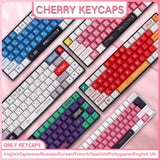 Spanisch/Französisch/Deutsch/Japanisch/Koreanisch/Russisch Anime-Tastenkappen, individuell gestaltet, Cherry Profile Keycap ISO-Layout für mechanische Tastatur