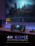 Steam Deck Docking Station with Fan 11-in-1 HDMI 2.0 Compatibility 4k@60hz Gigabit Ethernet Fast Charging