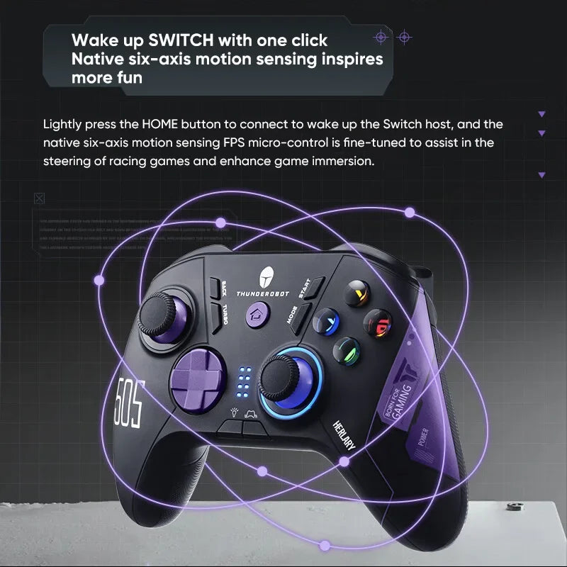Thunderobot G50s PC Android iOS 1000 Hz Abfragerate Drahtloser Gamecontroller mit Hall-Effekt-Joystick löst Gamepad aus