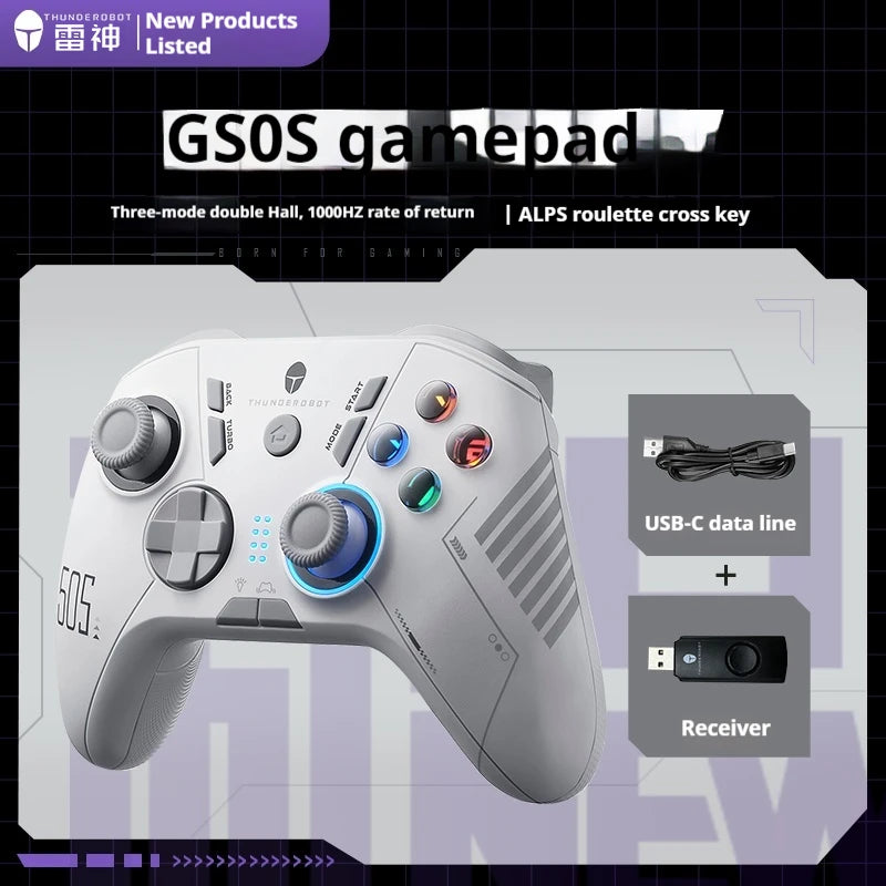 Thunderobot G50s PC Android iOS 1000 Hz Abfragerate Drahtloser Gamecontroller mit Hall-Effekt-Joystick löst Gamepad aus