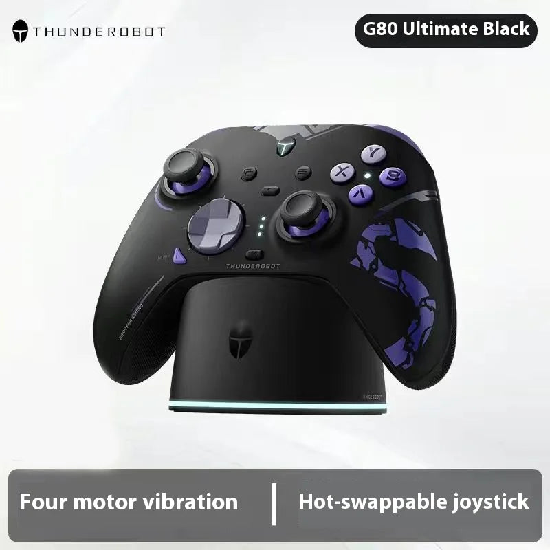 Thunderobot G80 Ultimate Gamepad Wired/2,4G/Bluetooth Tri-Mode Für NS Xbox Quad Motor Hall Joystick Gaming Controller