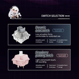 VGN V87 Kabellose mechanische Tastatur, Tri-Mode, Hot-Swap-fähig, RGB-Hintergrundbeleuchtung, kabelgebunden/2,4 GHz/BT-Verbindung