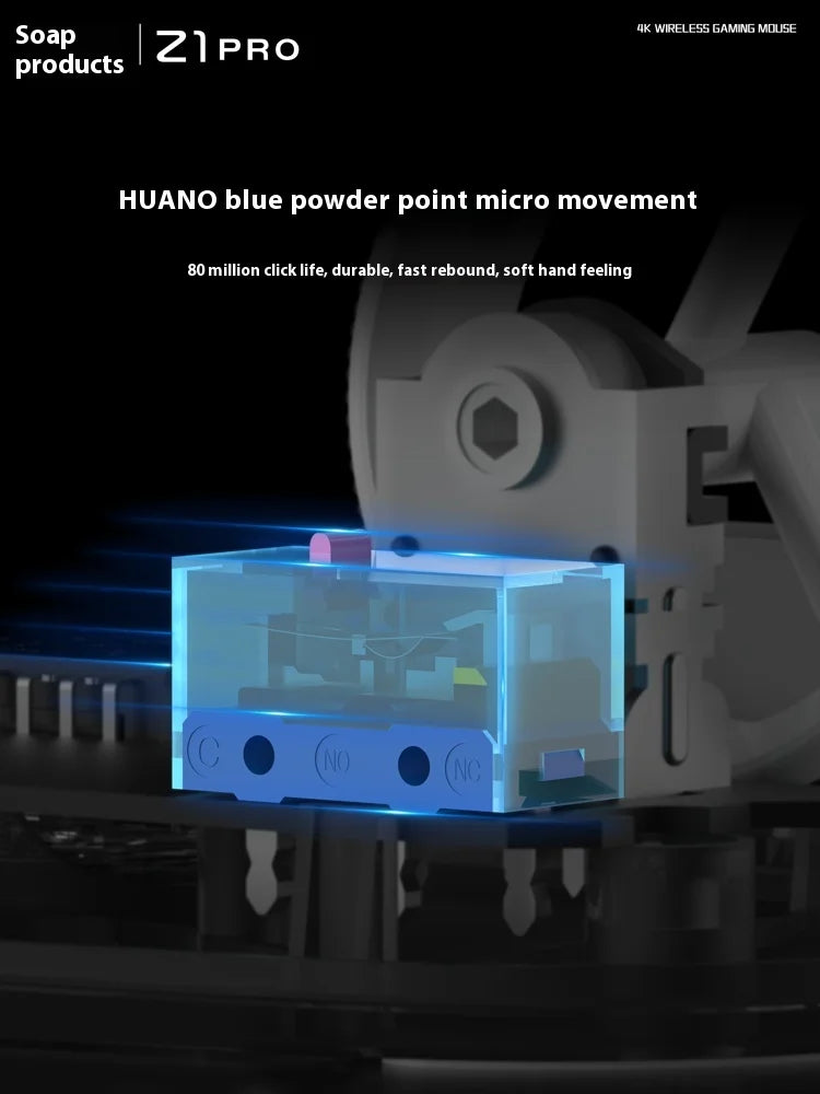 Zaopin Z1 Pro Mouse Wireless Ultralight Gaming 1/4k Paw3395 Mouse For Laptop Pc Gamer