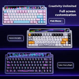 LEOBOG AMG65 Mechanical Keyboard With TFT LED Screen 3mode RGB Hot Swap