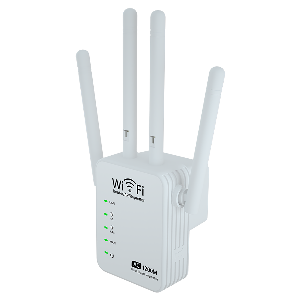AC 1200M Dual Band Wireless AP Repeater WiFi Amplifier 2.4GHz 5GHz Router Range Extender Signal Extend WiFi Booster
