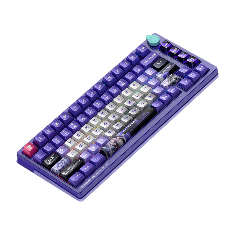MACHENIKE K600T Mechanische Tastatur RGB Kabellos 2.4G Bluetooth