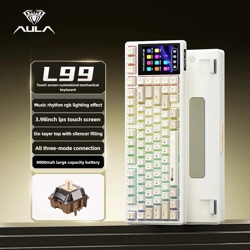 AULA L99 3.98-inch Touch Screen Mechanical Keyboard