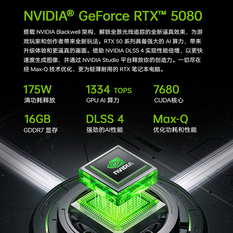 Thunderobot Lieren 16 2025 GeForce RTX 5080 GPU Gaming Laptop 16inch Intel Core i9HX 300Hz 2.5K