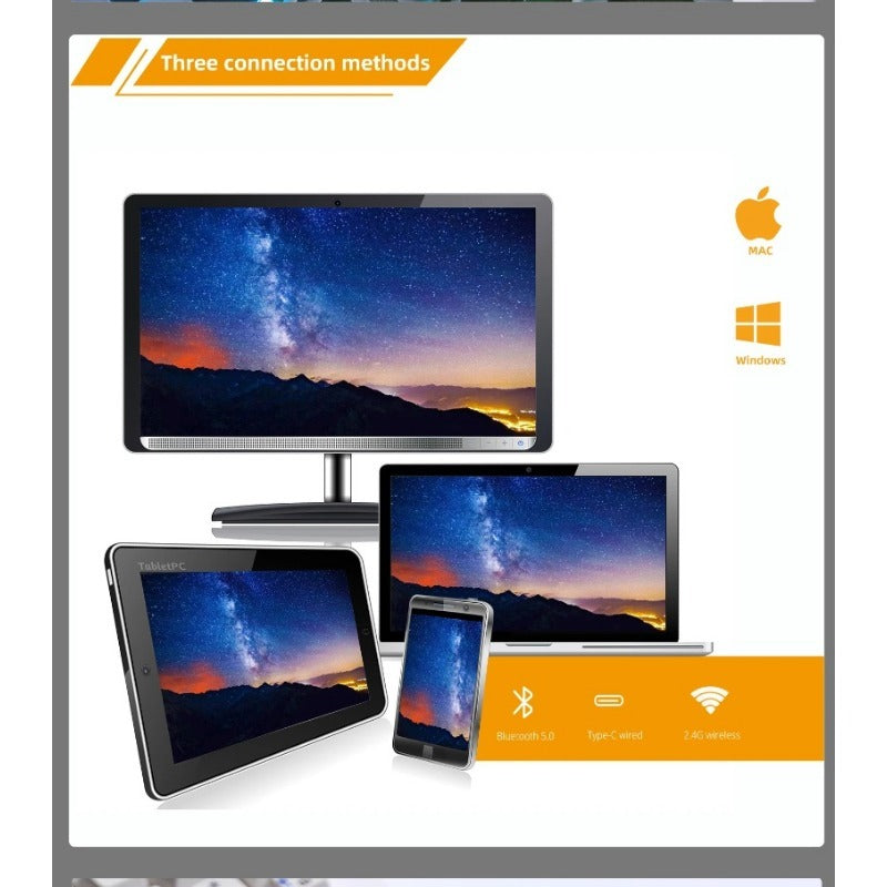 ZUOYA Gmk87 Dichtungsmontiertes Bluetooth 5.1/2.4G/Typ-C Kabelgebundenes mechanisches Tastaturkit mit TFT-Bildschirm für Mac/Win