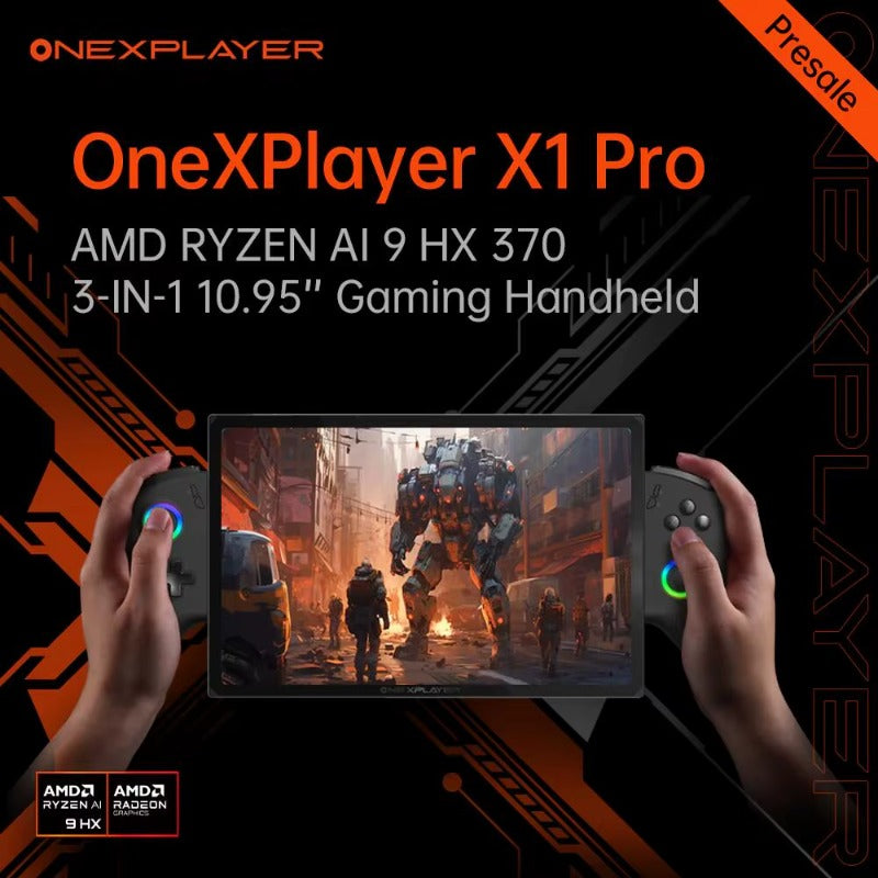 OneXPlayer X1 PRO AMD Ryzen AI 9 HX 370 /8840U PC Game Console 3 IN 1 Laptop Tablet 10.95 Inch 120 Hz AI CPU