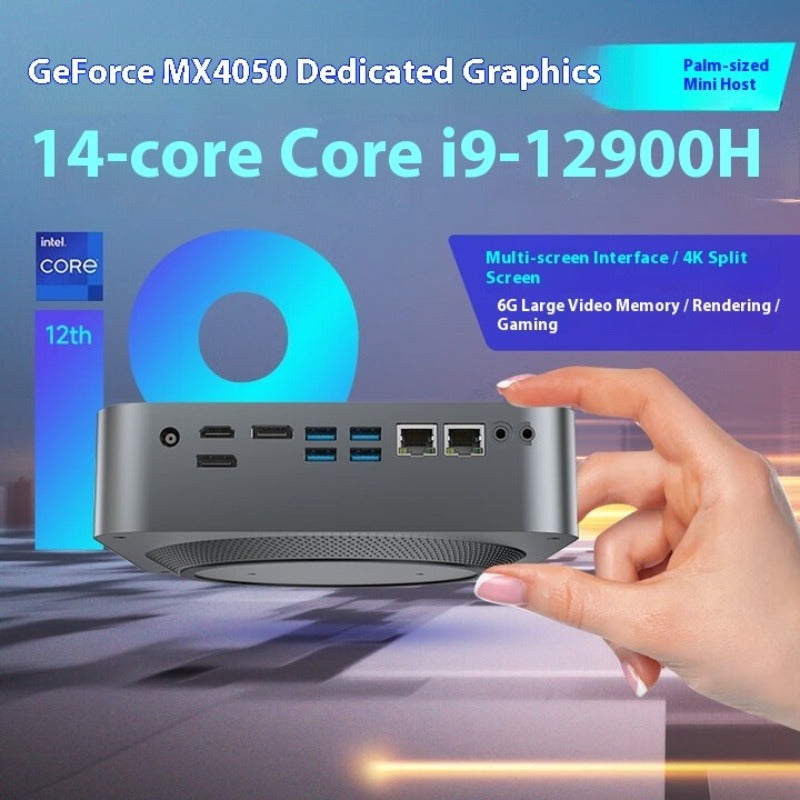 IRU Intel Core i9-12900H Mini PC with RTX 4050 Dedicated Graphics