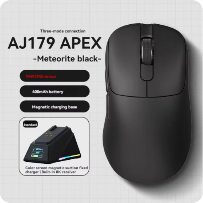 AJAZZ AJ179 PRO PAW3395 8K Wireless Gaming Mouse with RGB Charging