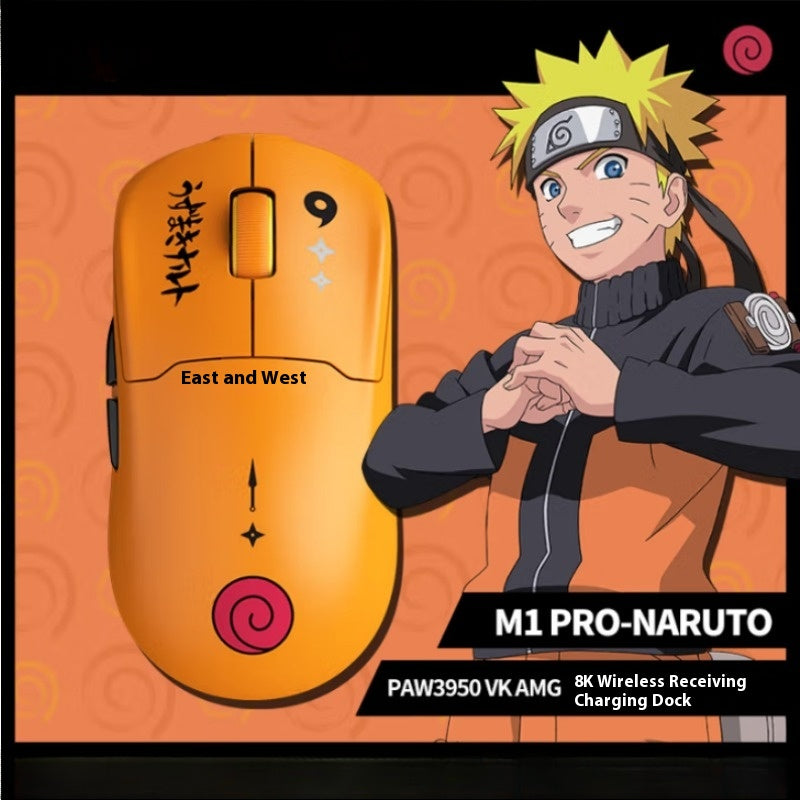 VALKYRIE VK M1 PRO Gaming Mouse NARUTO Shippuden Edition Tri-Mode PAW3950 58g