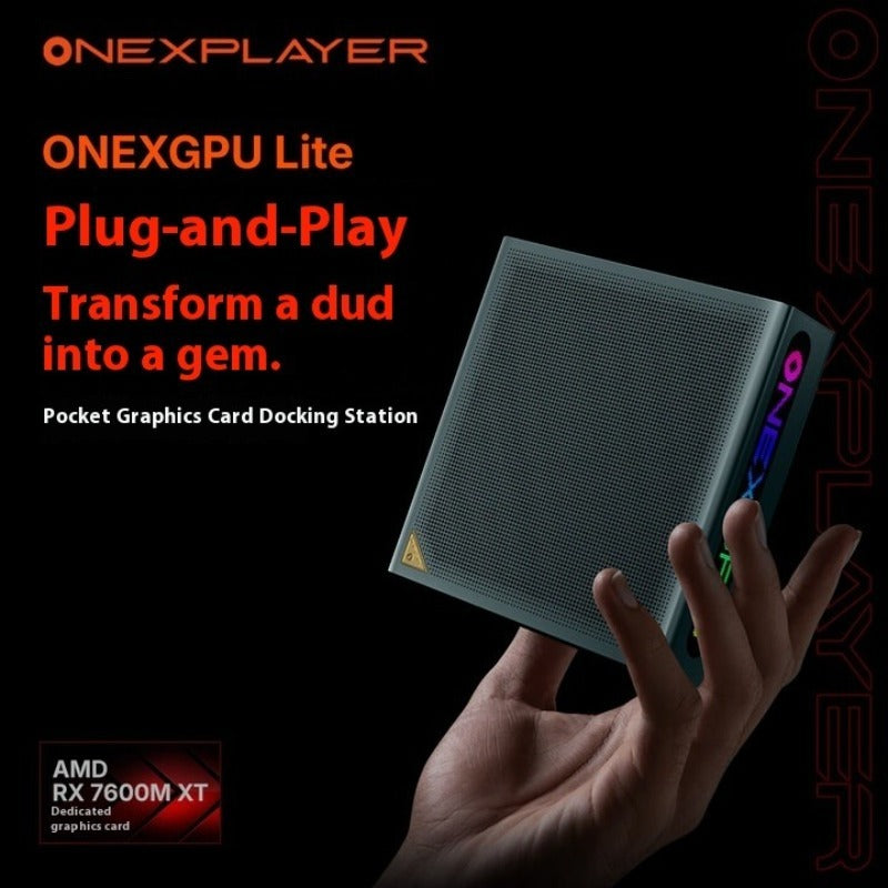 OneXPlayer ONEXGPU lite Graphics Card Docking Station AMD Radeon RX7600M XT 8 GB GDDR6