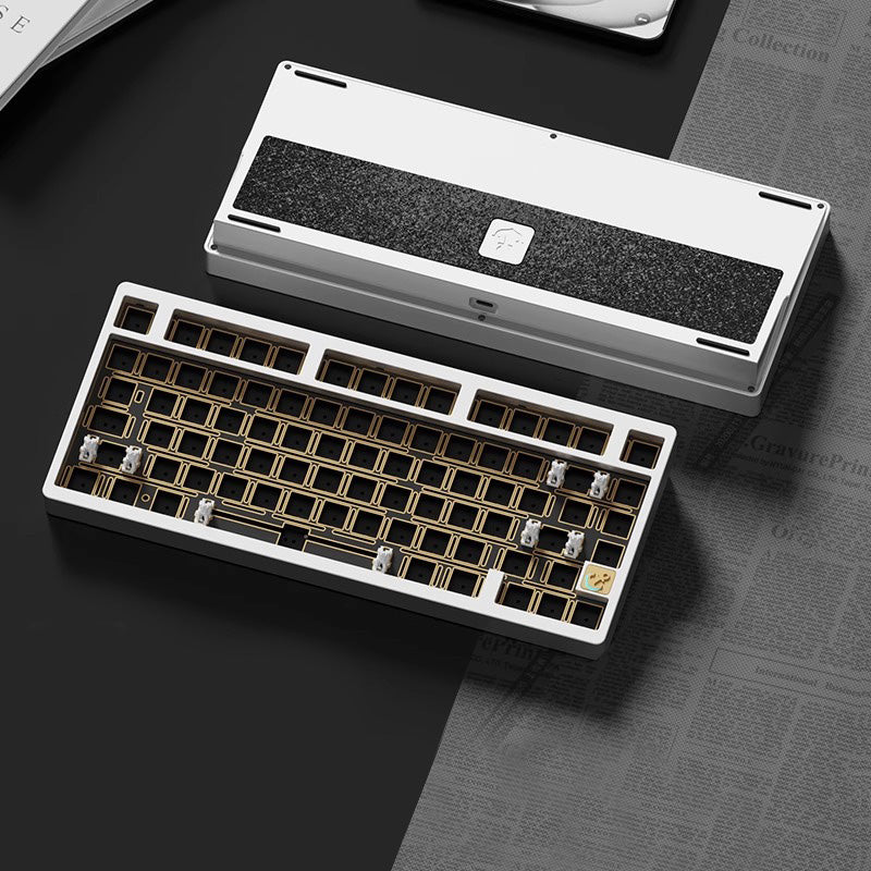 WEIKAV Stars75 E-sports Mechanical Keyboard QMK VIA  Aluminium Alloy Wireless Buletooth Three-Mode