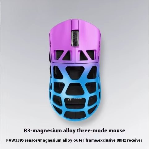 Attack Shark R3 Wireless Game mouse Magnesium Alloy Mouse Lightweight PAW3395 Tri Mode Bluetooth E-Sports