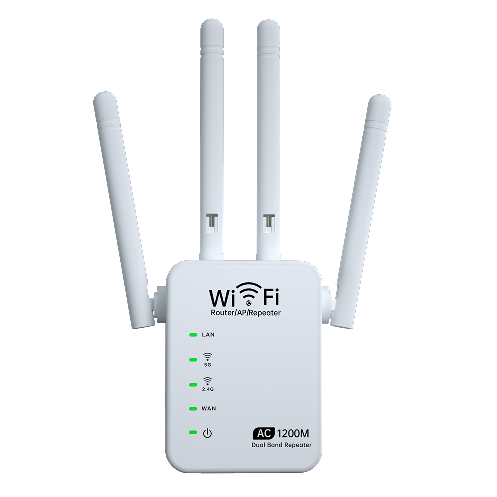 AC 1200M Dual Band Wireless AP Repeater WiFi Amplifier 2.4GHz 5GHz Router Range Extender Signal Extend WiFi Booster