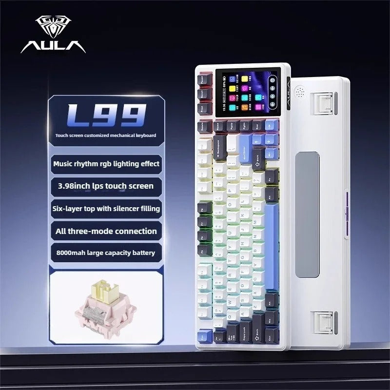 AULA L99 3.98-inch Touch Screen Mechanical Keyboard