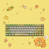 68 Tasten Lofree Xiaoqiao Theme Tastatur-Tastenkappen OEM PBT Sublimation Gaming Mechanische Tastatur Zubehör Benutzerdefinierte DIY-Tastenkappe Geschenk