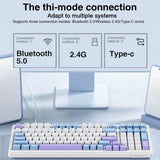 Aula F99 Gaming Mechanical Keyboard Three Mode 2.4g Wireless Bluetooth Wired Hot Swap PBT Gasket RGB