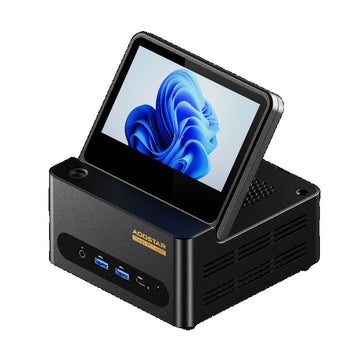 AOOSTAR G-FLIP 370 Mini-PC Ryzen AI 9 HX 370 Zen5 12-Core 5,1 GHz | KI-optimiert für 3D/kreatives Arbeiten