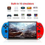 X12 Plus Video-Handheld-Spielekonsole, 7,0-Zoll-HD-Bildschirm, tragbarer Audio-Video-Player, klassisches Spielen, integrierte über 10.000 kostenlose Spiele