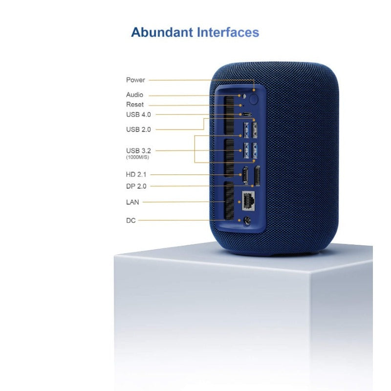 GTBOX T1 Mini PC with Speaker AMD Ryzen 7 8745HS 32GB DDR5 1TB PCIE4.0 SSD Full Function USB 4.0