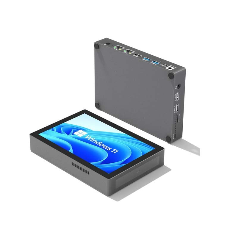 Higole F9B Pro Mini PC 7' N100 Windows 11 WiFi5 BT5.0 Touch Screen Tablet 5000mAh Desktop Industrial Computer