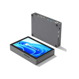 Higole F9B Pro Mini PC 7' N100 Windows 11 WiFi5 BT5.0 Touch Screen Tablet 5000mAh Desktop Industrial Computer